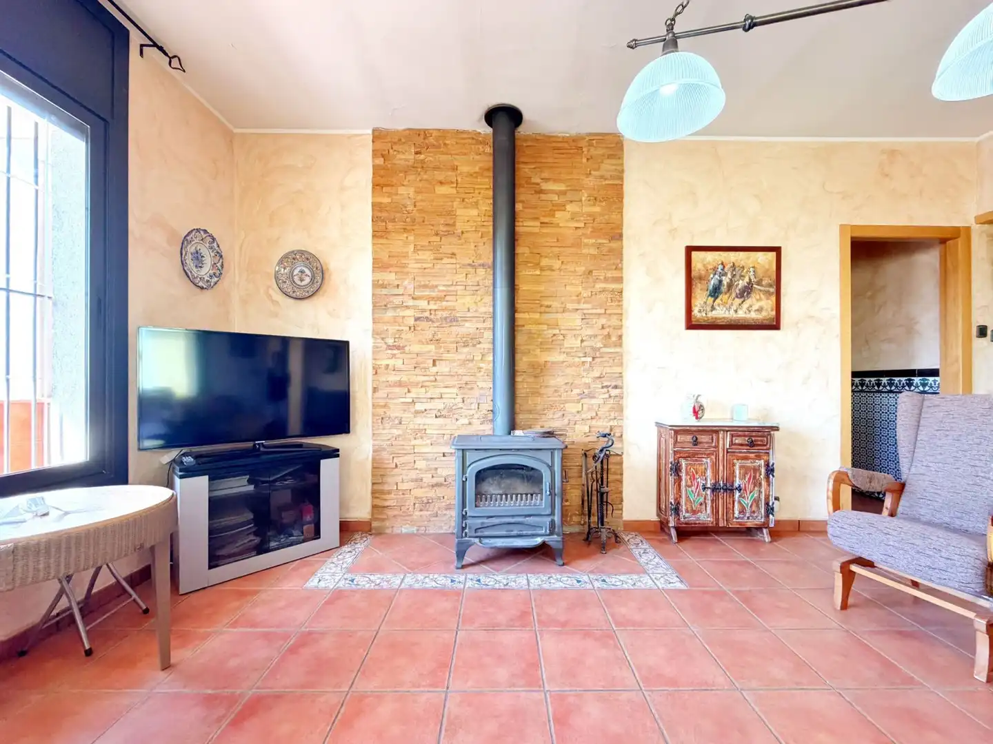 Sala d'estar de Casa o xalet en venda en Canyelles amb Terrassa, Traster i Piscina