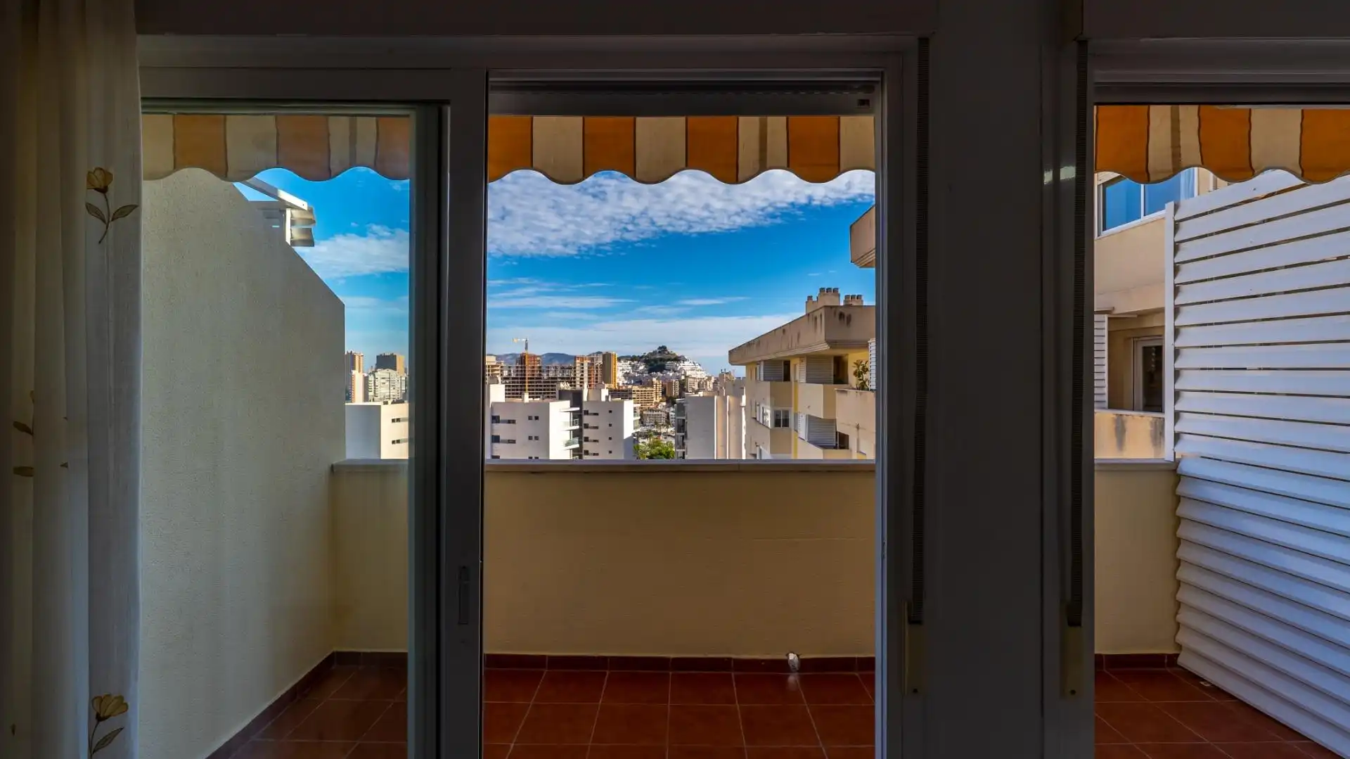 Balcony of Attic for rent in Villajoyosa / La Vila Joiosa  with Air Conditioner, Heating and Private garden