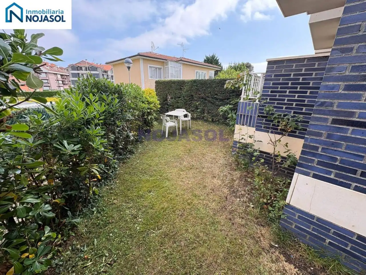 Jardín de Apartamento de alquiler en Noja con Calefacción, Jardín privado y Terraza