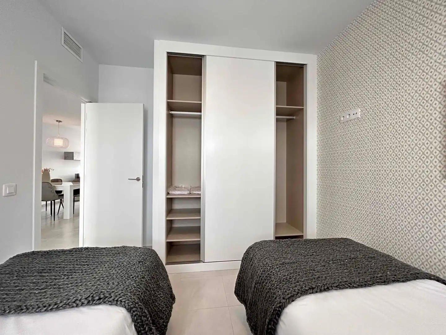 Schlafzimmer von Wohnung zum Verkauf in Pulpí mit Klimaanlage, Terrasse und Schwimmbad