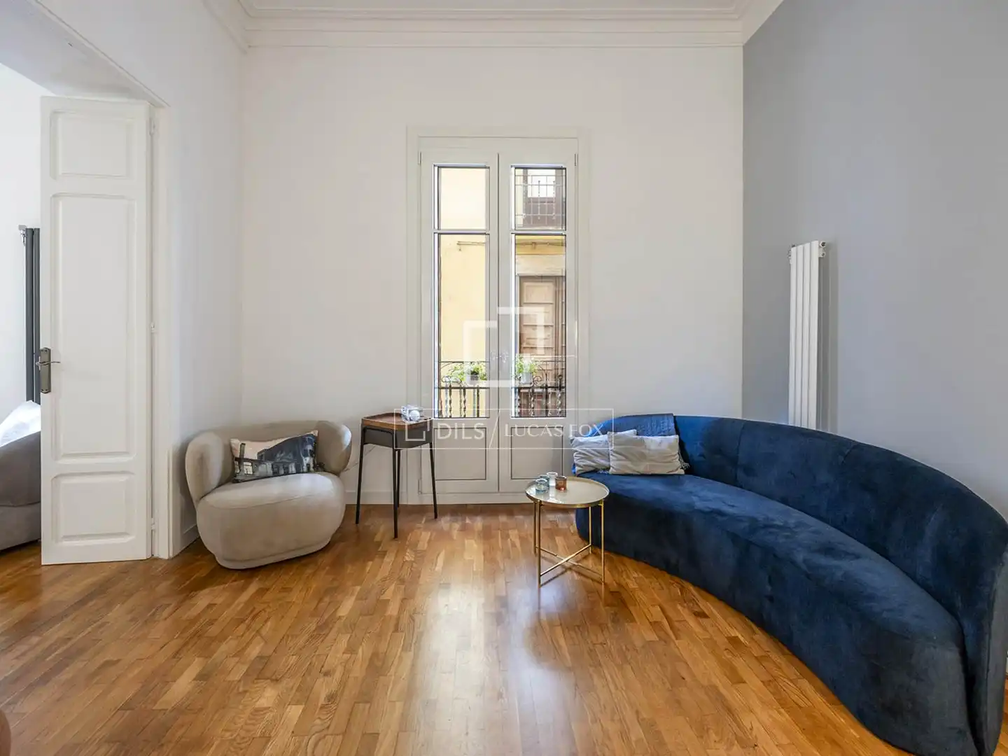 Sala de estar de Piso en venta en Barcelona con Aire acondicionado, Calefacción y Amueblado