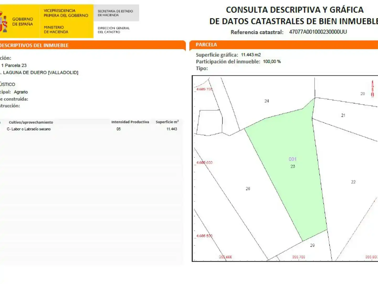 Finca rústica en venda en Laguna de Duero