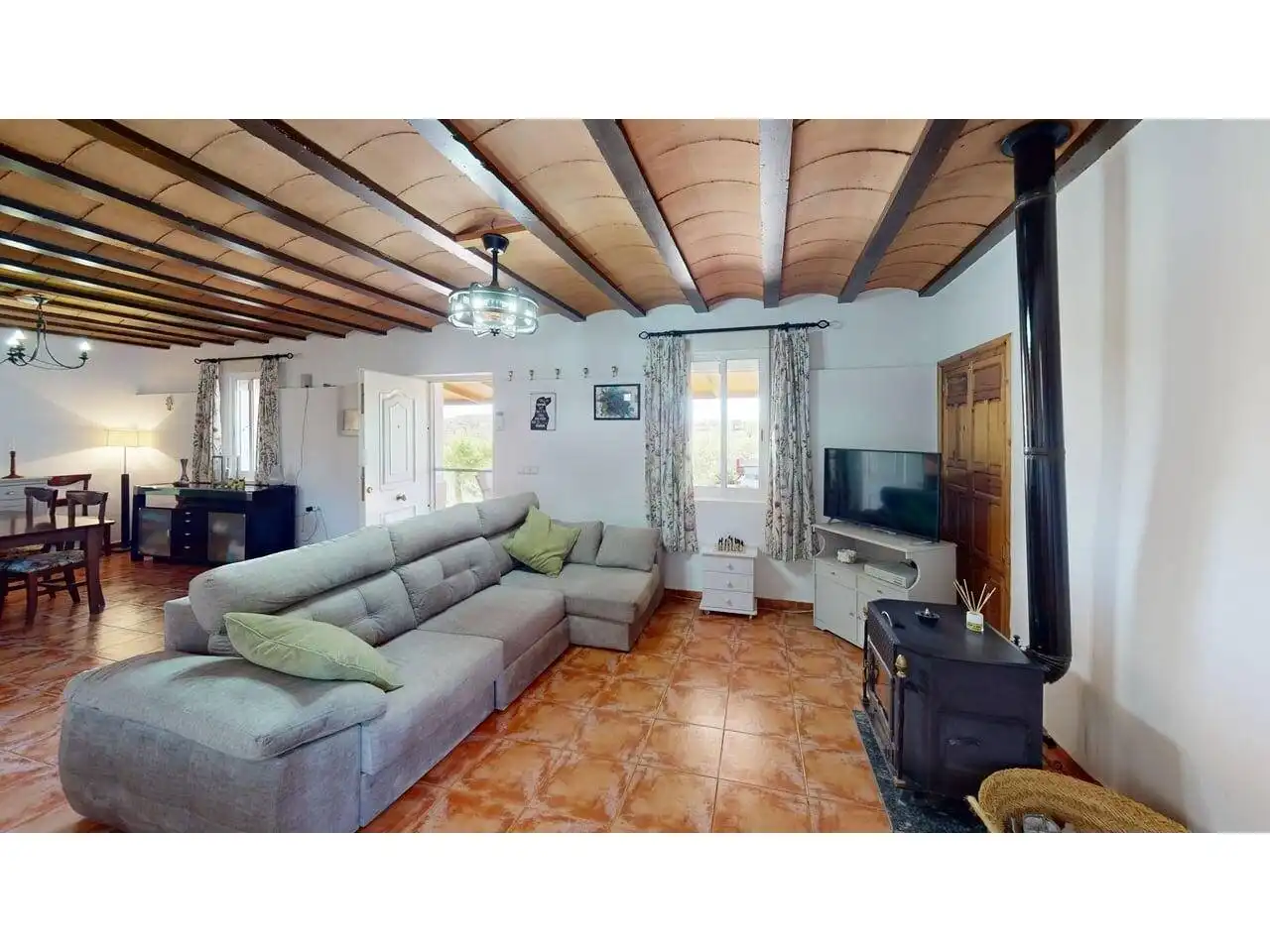 Sala de estar de Casa o chalet en venta en Caravaca de la Cruz con Aire acondicionado, Calefacción y Jardín privado
