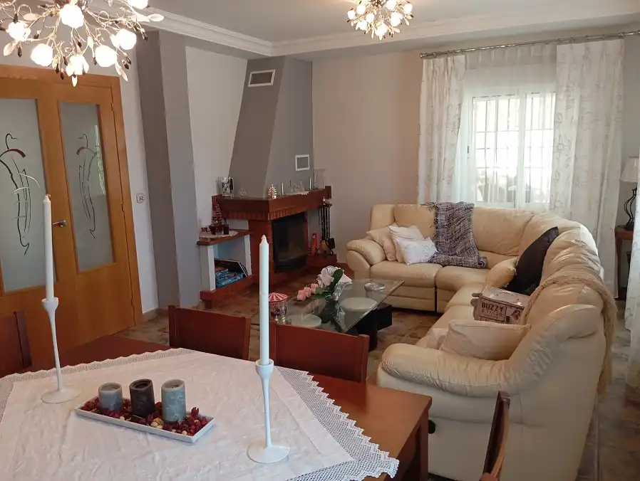 Sala de estar de Casa o chalet en venta en Elche / Elx con Jardín privado, Terraza y Piscina
