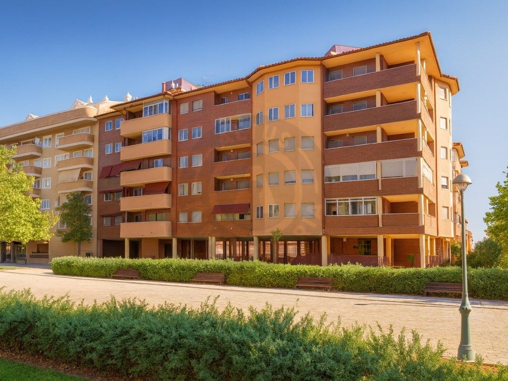 Vista exterior de Pis en venda en Cáceres Capital amb Jardí privat, Terrassa i Piscina