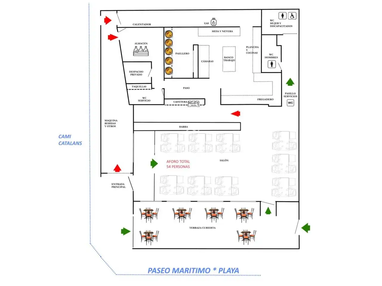Local en venta en Almazora / Almassora con Aire acondicionado y Alarma