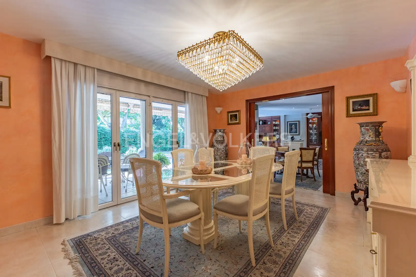 Comedor de Casa o chalet de alquiler en Sant Cugat del Vallès con Calefacción, Jardín privado y Piscina