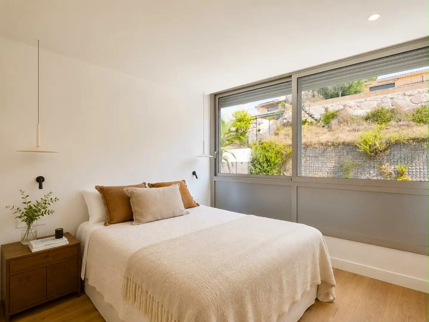 Schlafzimmer von Haus oder Chalet zum Verkauf in Sant Vicenç de Montalt mit Klimaanlage, Heizung und Privatgarten