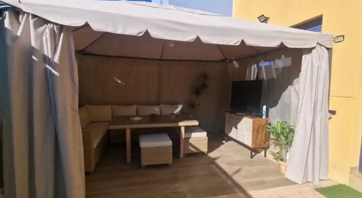 Terraza de Casa adosada de alquiler en Bellreguard con Aire acondicionado, Amueblado y Horno