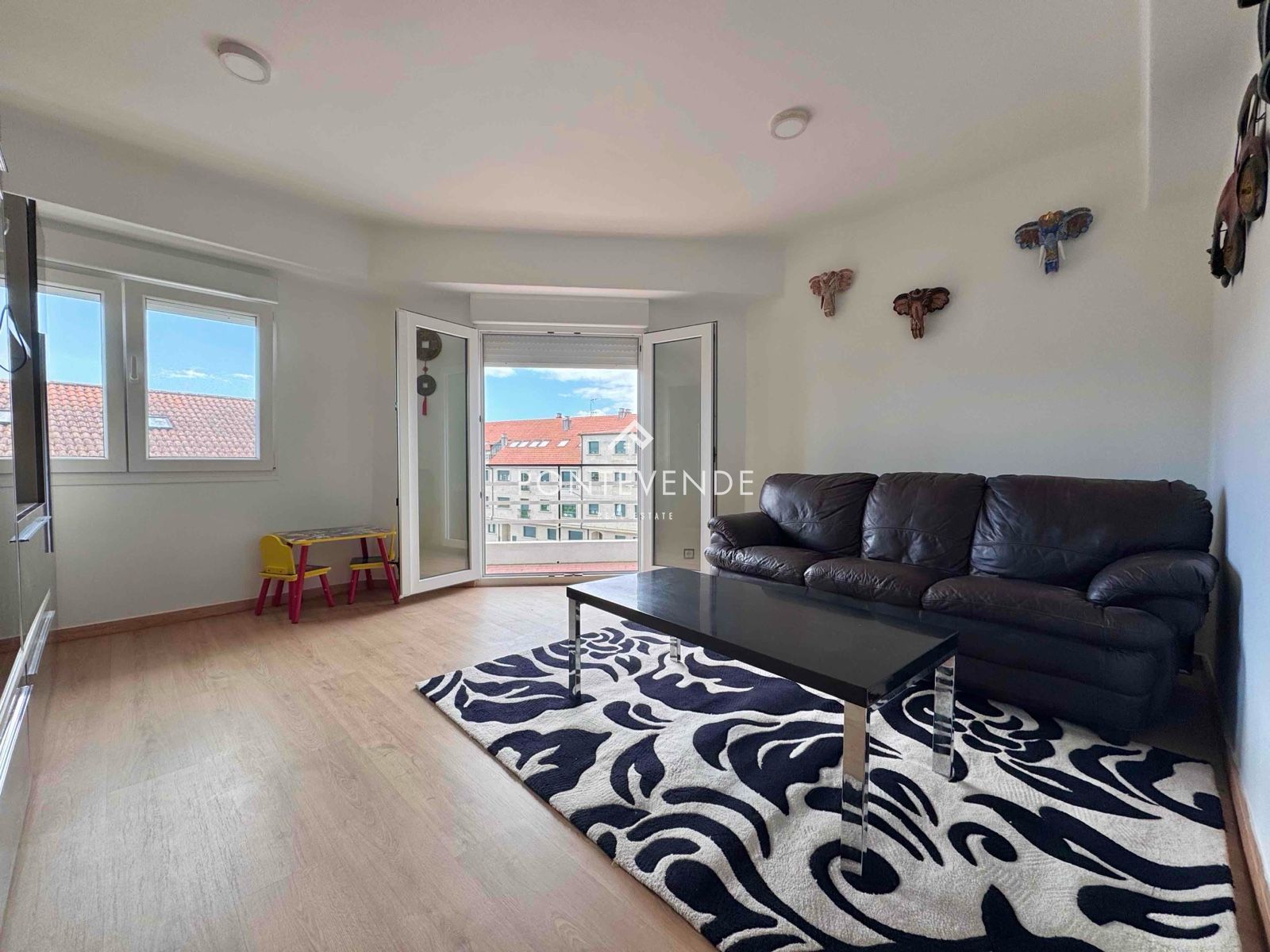 Sala de estar de Piso en venta en Vilagarcía de Arousa con Terraza y Amueblado