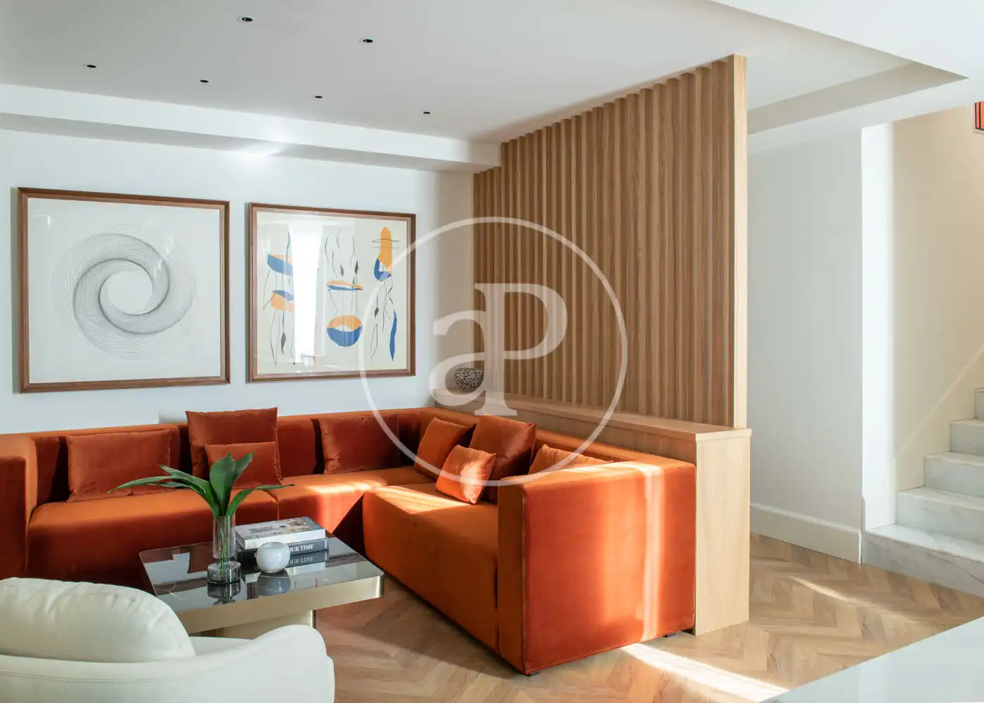 Sala de estar de Casa o chalet de alquiler en Barcelona con Aire acondicionado, Calefacción y Terraza