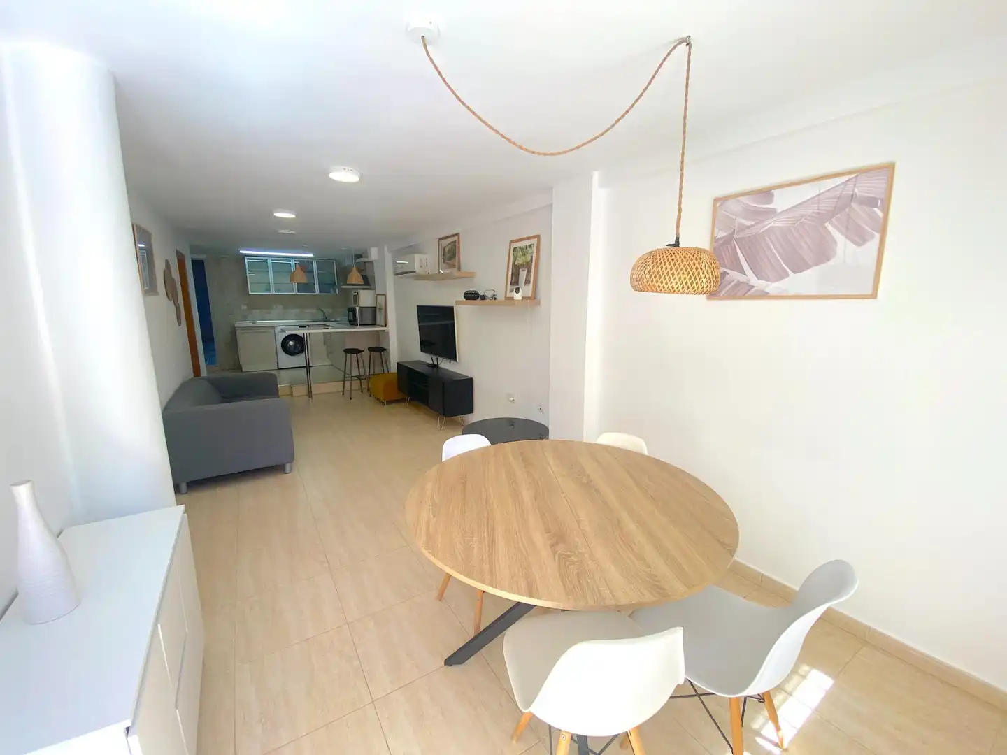 Sala de estar de Casa adosada en venta en Mazarrón con Piscina comunitaria