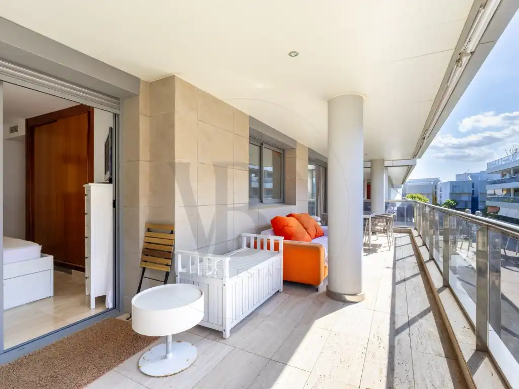 Terraza de Apartamento de alquiler en Eivissa con Aire acondicionado, Terraza y Piscina comunitaria