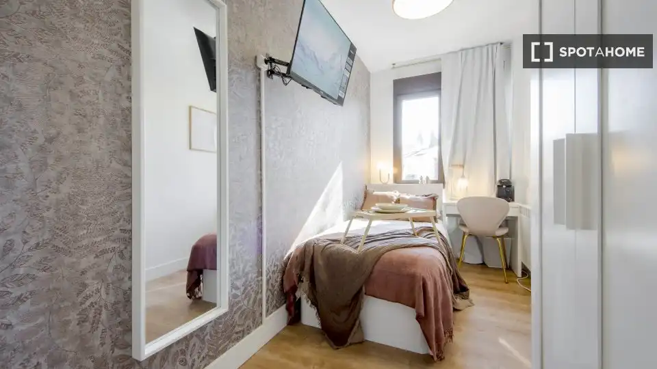 Habitación de Piso de alquiler en Madrid con Aire acondicionado, Calefacción y Amueblado
