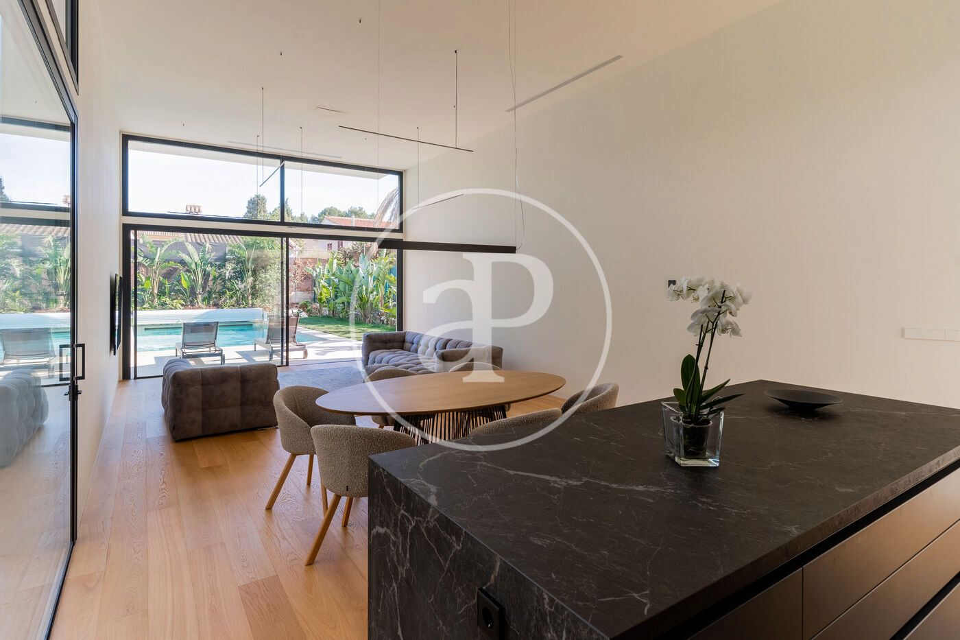 Comedor de Casa o chalet en venta en Paterna con Aire acondicionado, Calefacción y Jardín privado