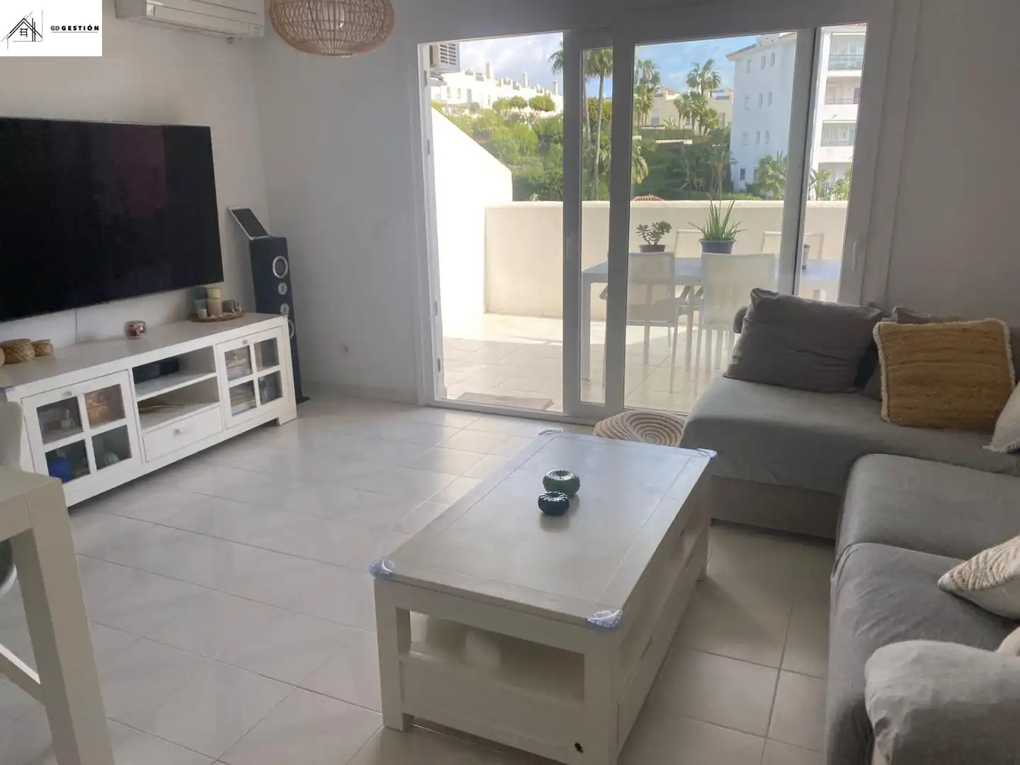 Wohnzimmer von Maisonette zum Verkauf in Mijas mit Klimaanlage, Heizung und Terrasse