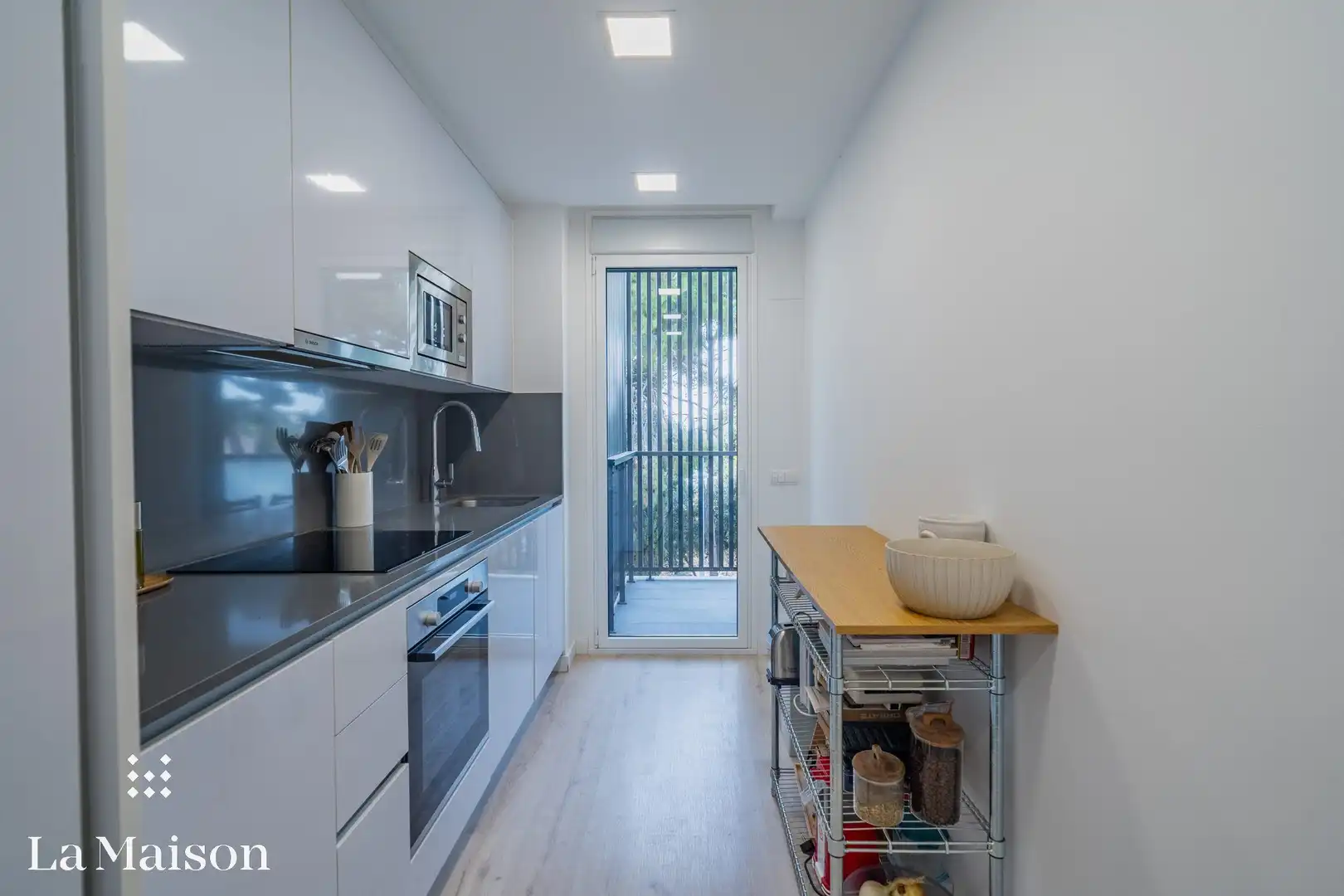 Küche von Wohnung zum Verkauf in Sant Andreu de Llavaneres mit Heizung, Abstellraum und Balkon
