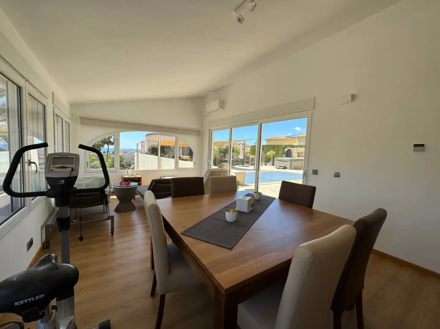 Dining room of Houses for sale in Moraira  with Air Conditioner, Heating and Private garden