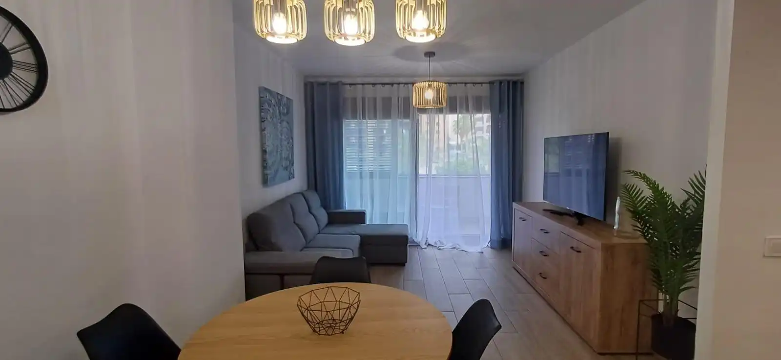 Living room of Apartments for sale in Villajoyosa / La Vila Joiosa  with Air Conditioner, Private garden and Terrace