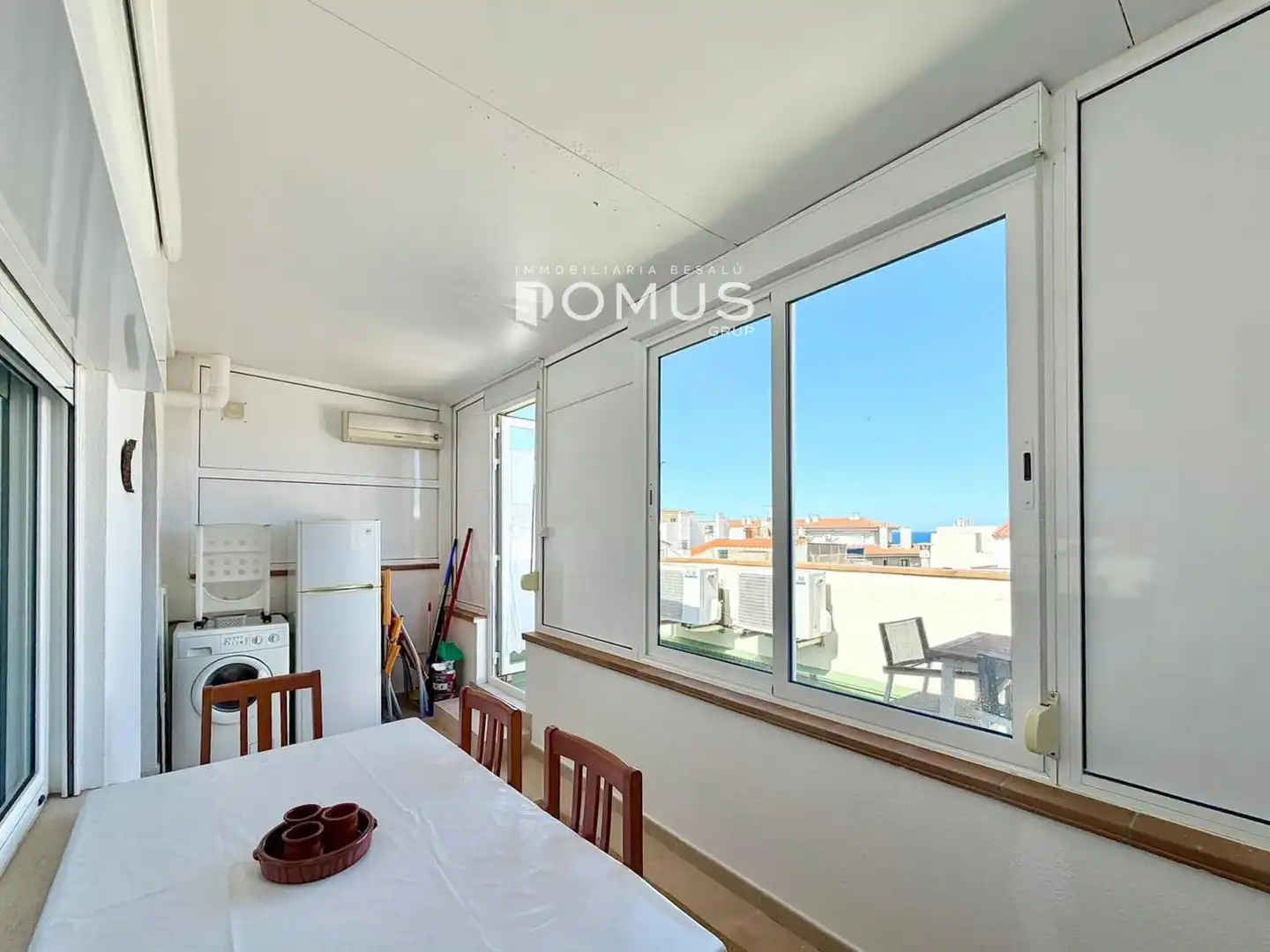Terrasse von Maisonette zur Miete in L'Escala mit Klimaanlage, Heizung und Terrasse