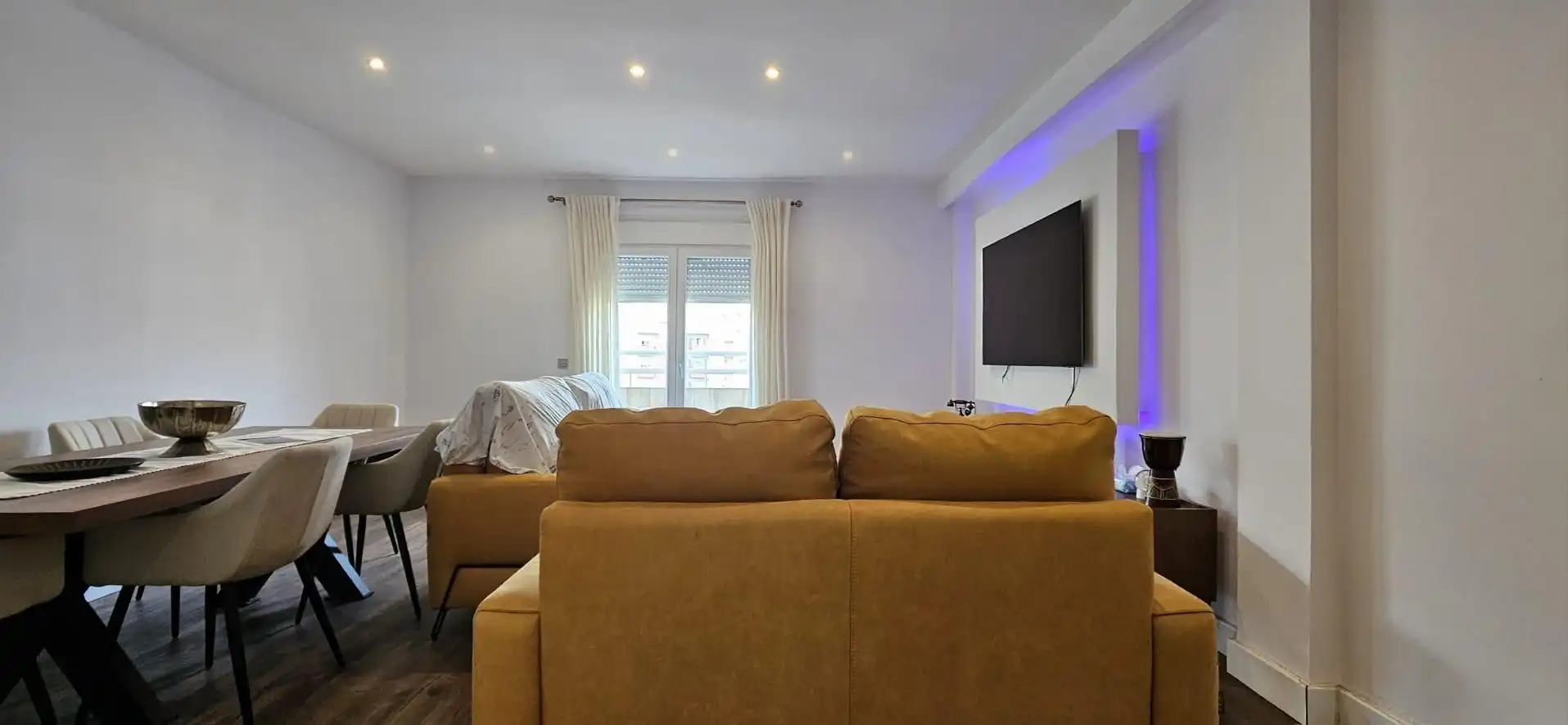 Living room of Flat for sale in El Ejido  with Air Conditioner, Terrace and Furnished