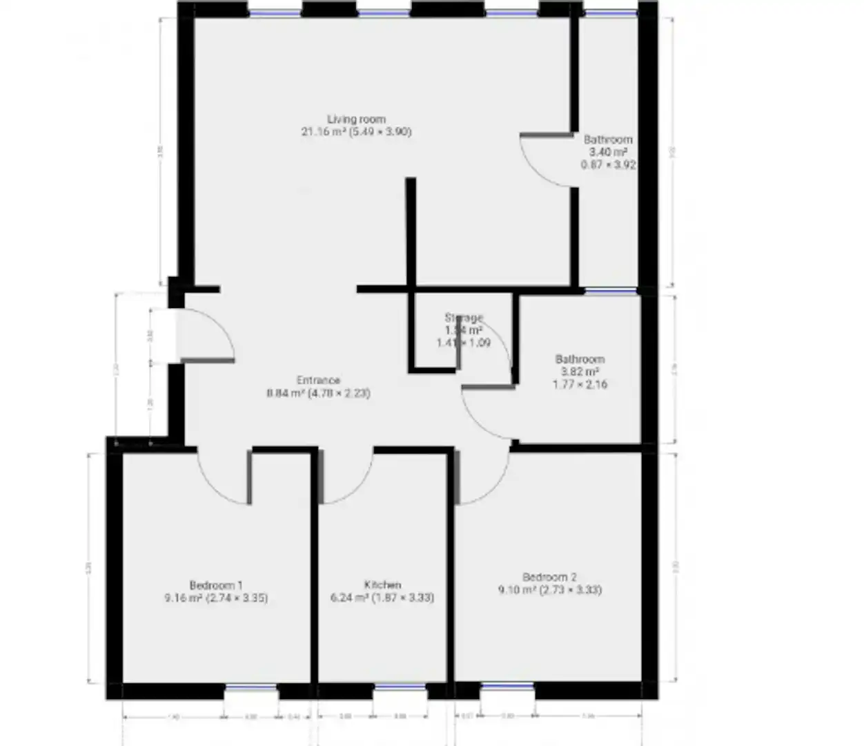 Flat for rent in Barcelona  with Air Conditioner, Furnished and Washing machine