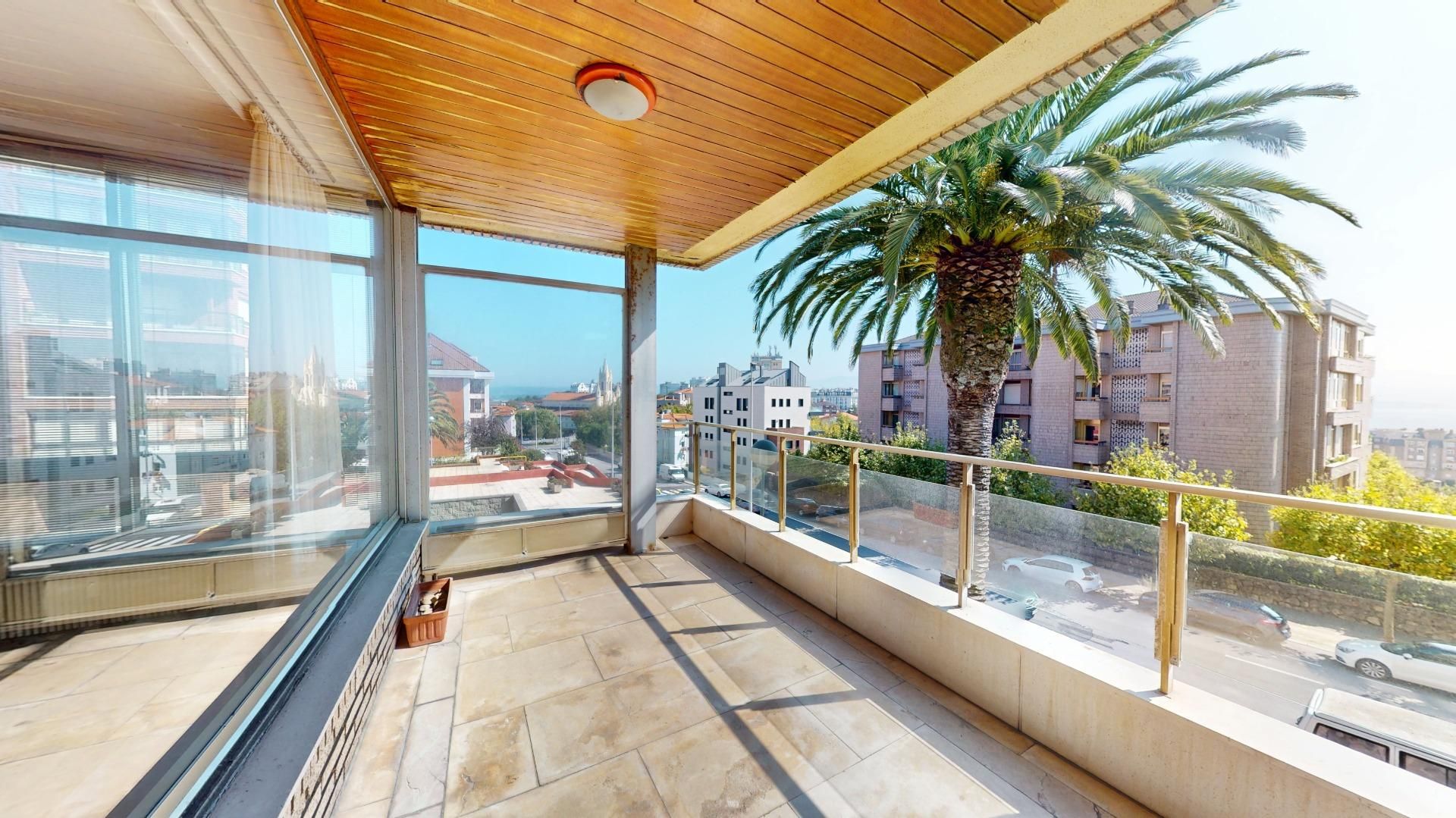 Terrace of Flat for sale in Santander  with Heating, Parquet flooring and Balcony