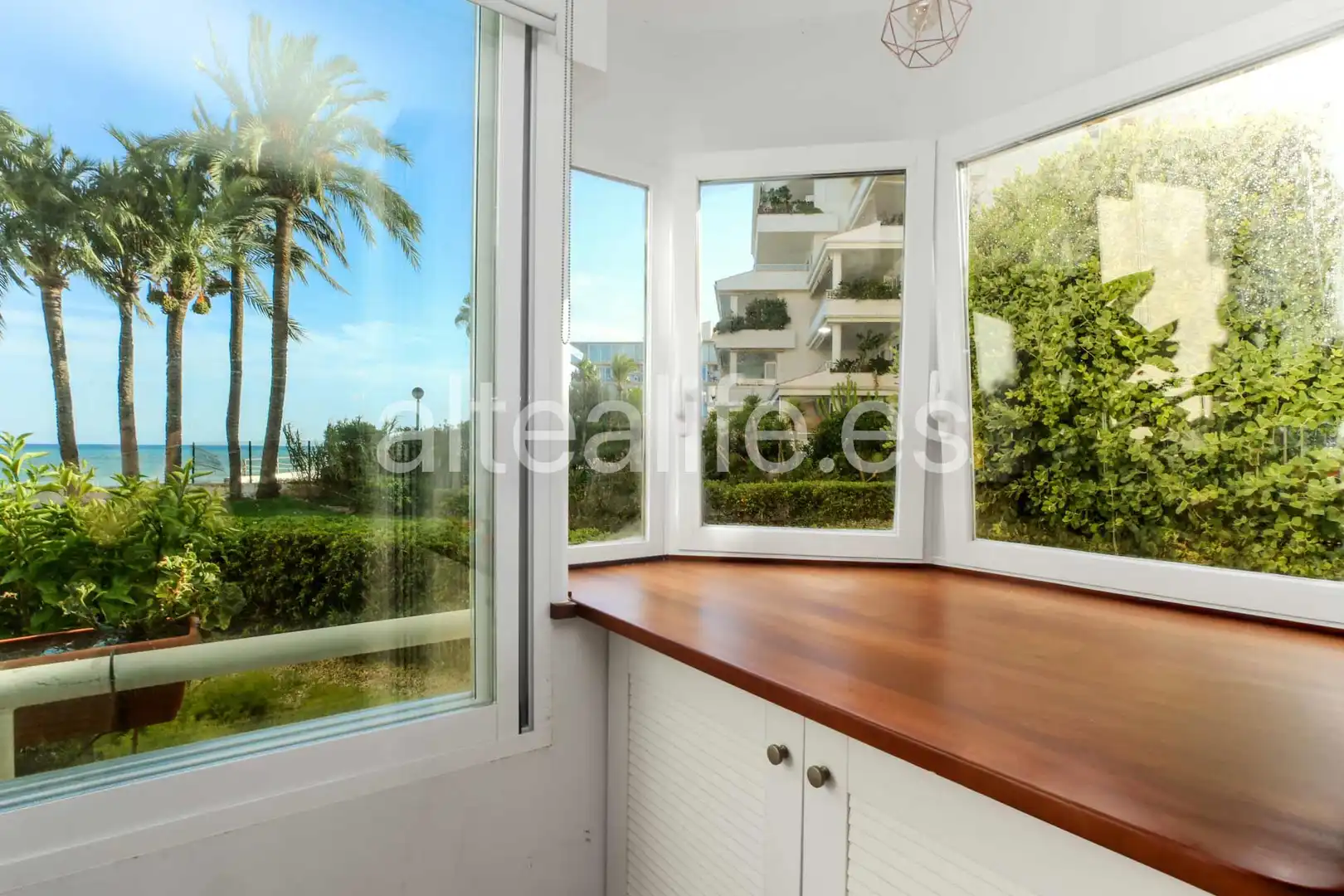 Jardí de Apartament de lloguer en Altea amb Calefacció, Terrassa i Moblat