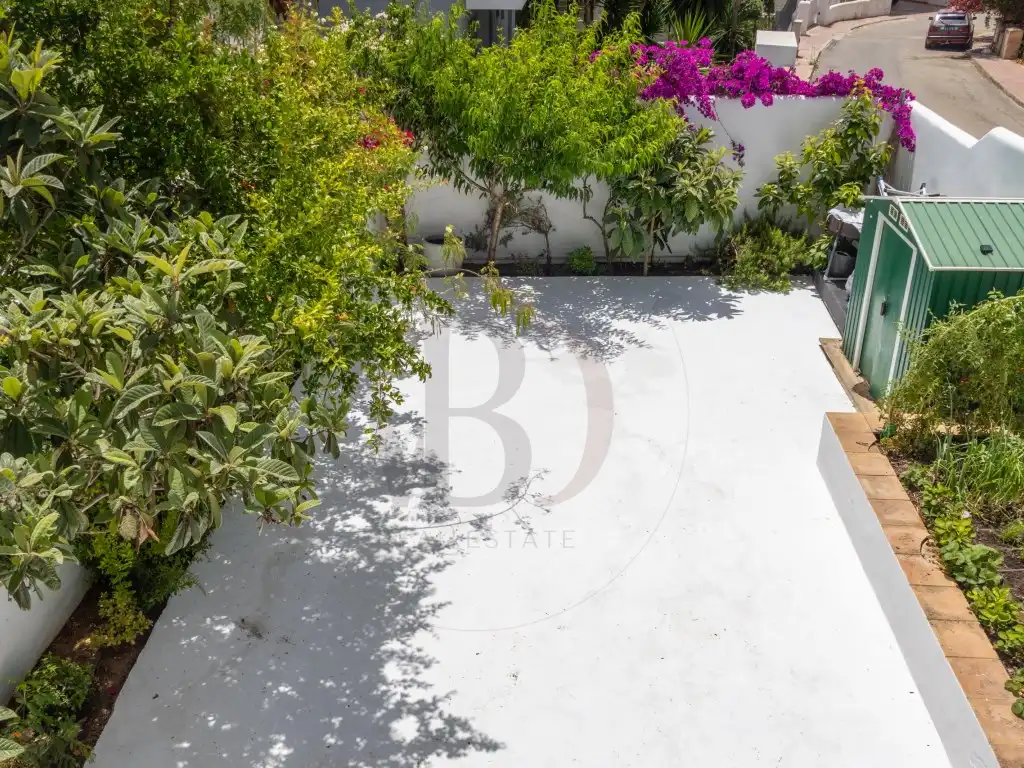 Terrassa de Casa adosada de lloguer en Santa Eulària des Riu amb Aire condicionat i Piscina comunitària