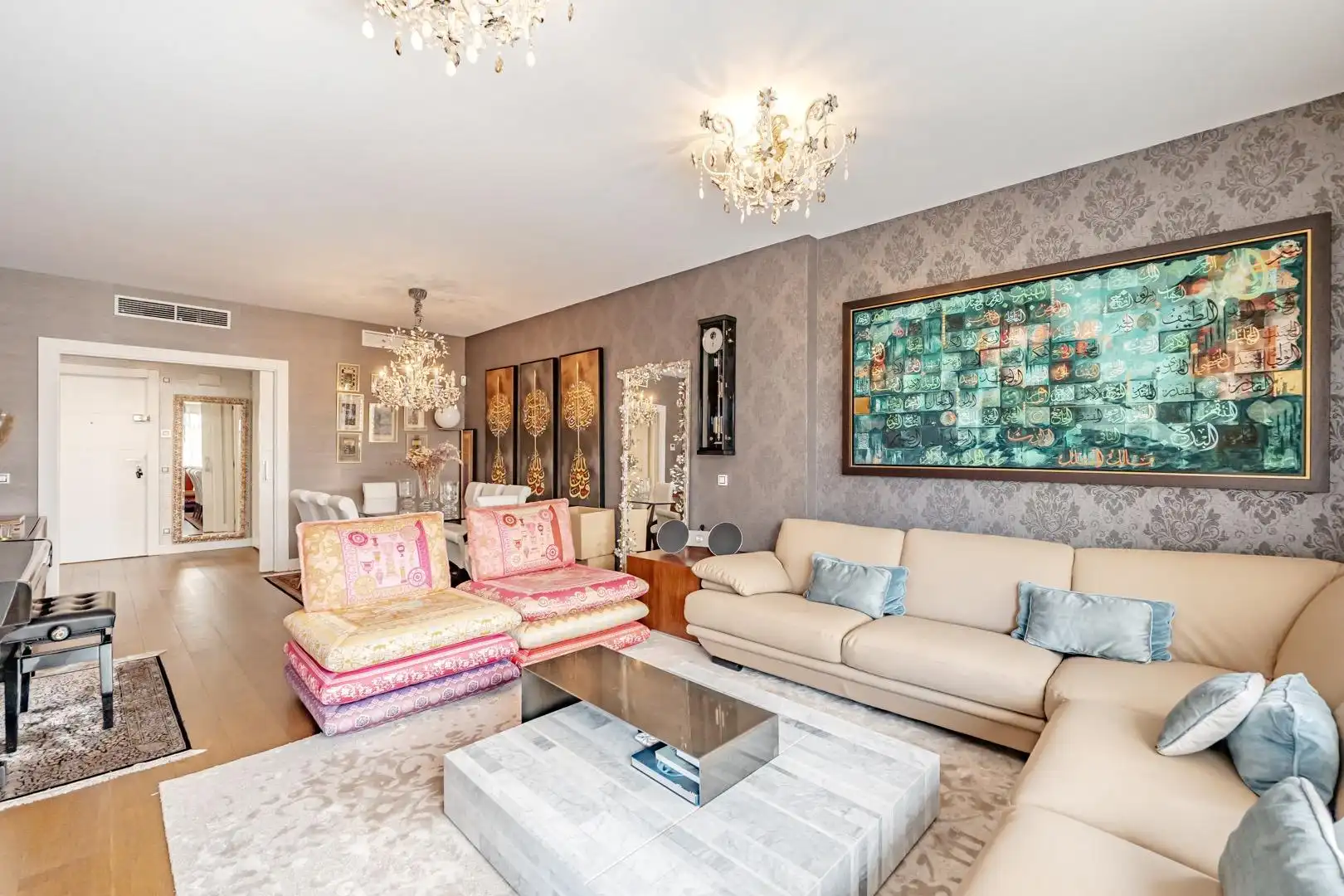 Living room of Ground floor for rent in Madrid  with Air Conditioner, Heating and Terrace