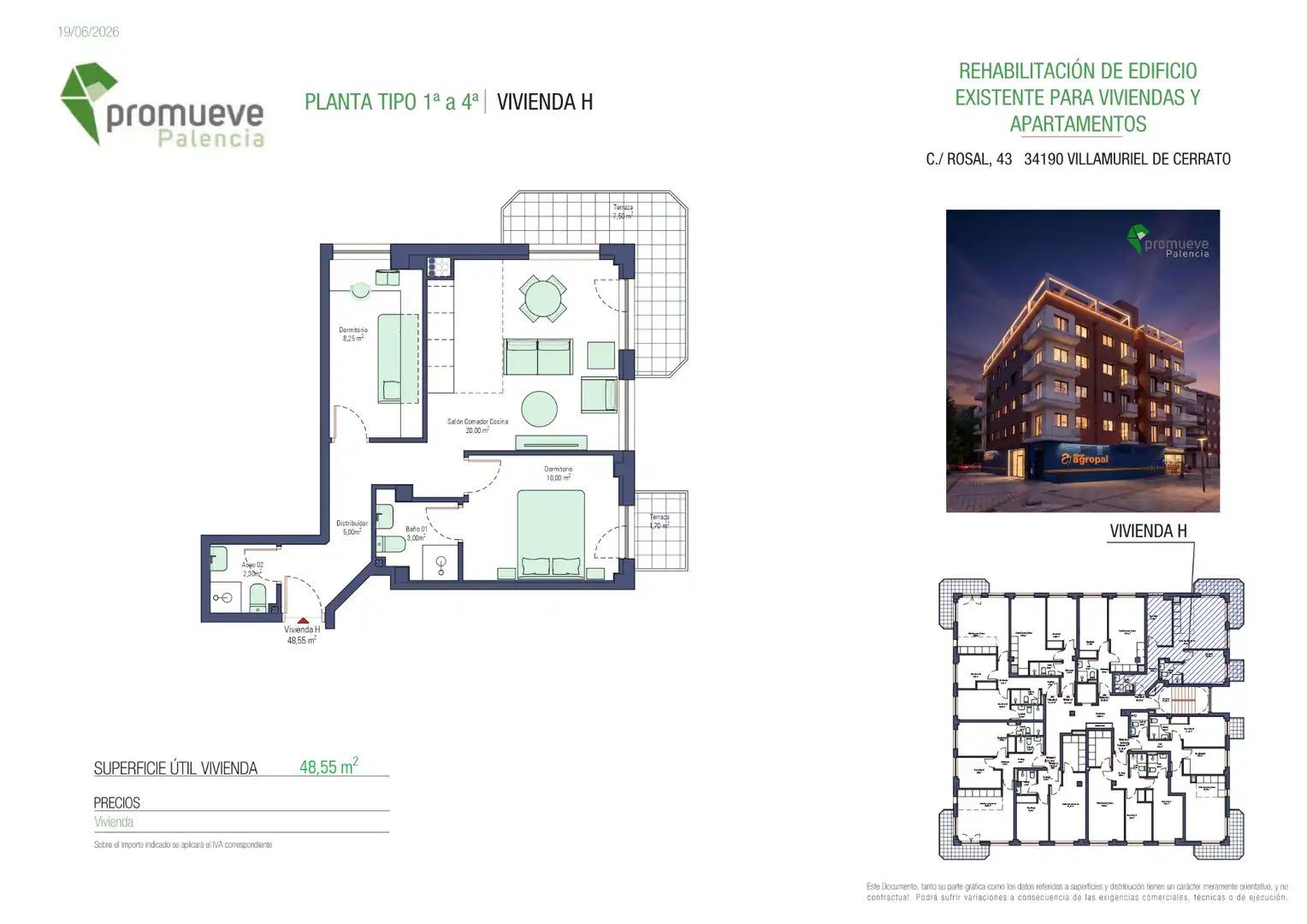 Apartamento en venta en Villamuriel de Cerrato con Calefacción y Terraza