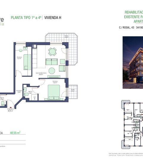 Foto 2 de Apartamento en venta en Calle el Rosal, 43, Villamuriel de Cerrato, Palencia