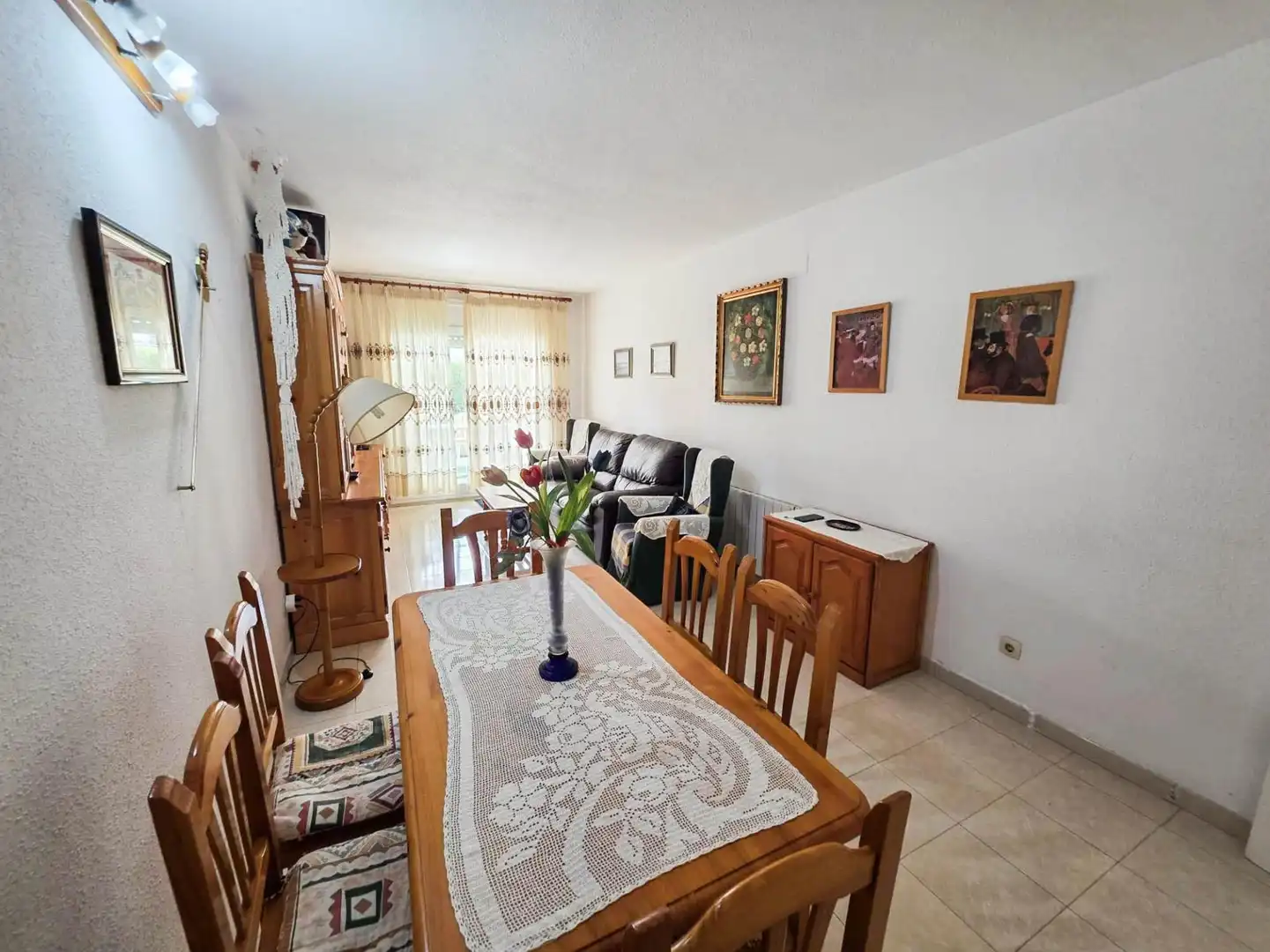 Sala de estar de Planta baja en venta en Cunit con Amueblado y Piscina comunitaria