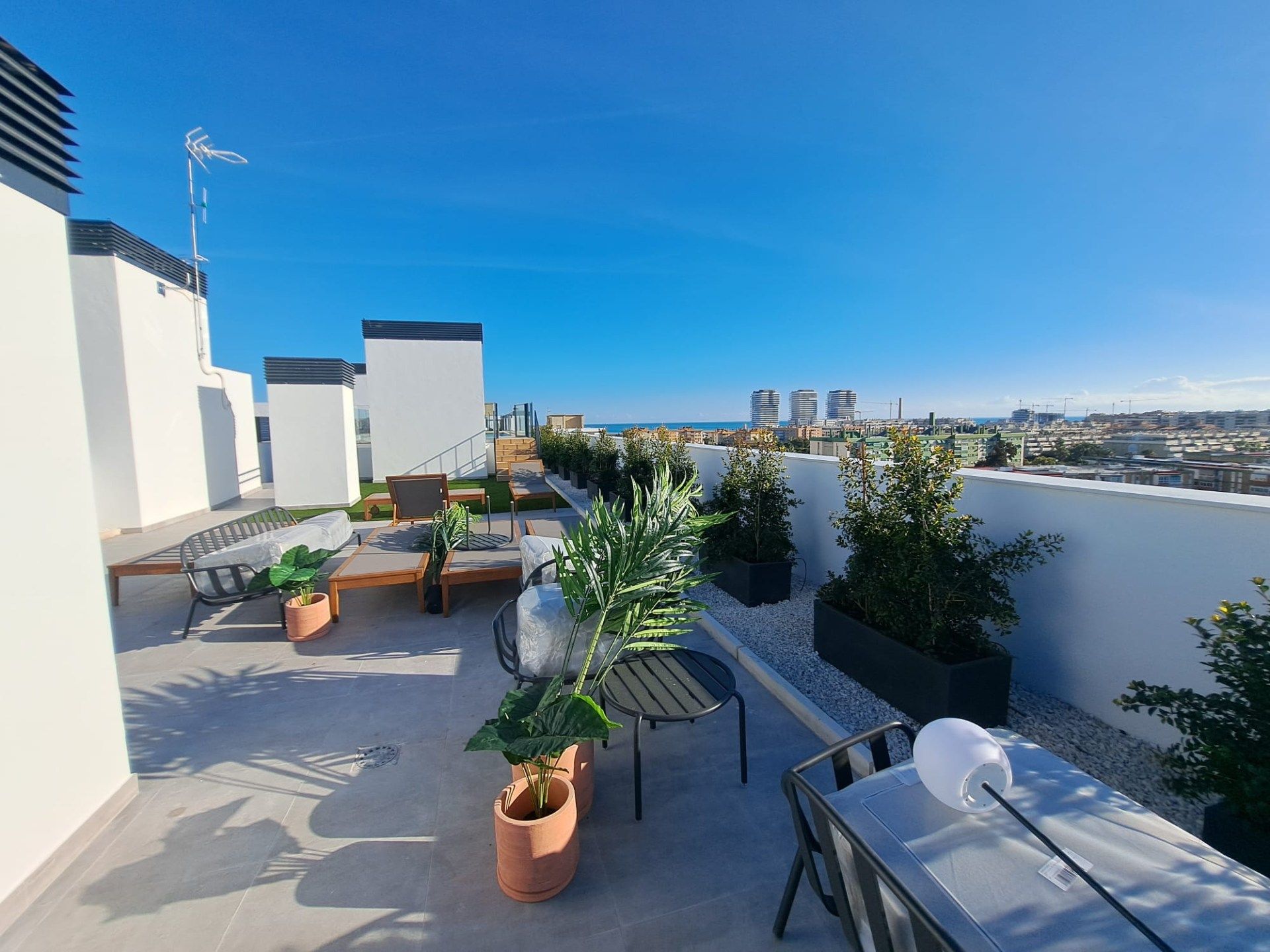 Terraza de Piso de alquiler en Málaga Capital con Aire acondicionado, Parquet y Terraza