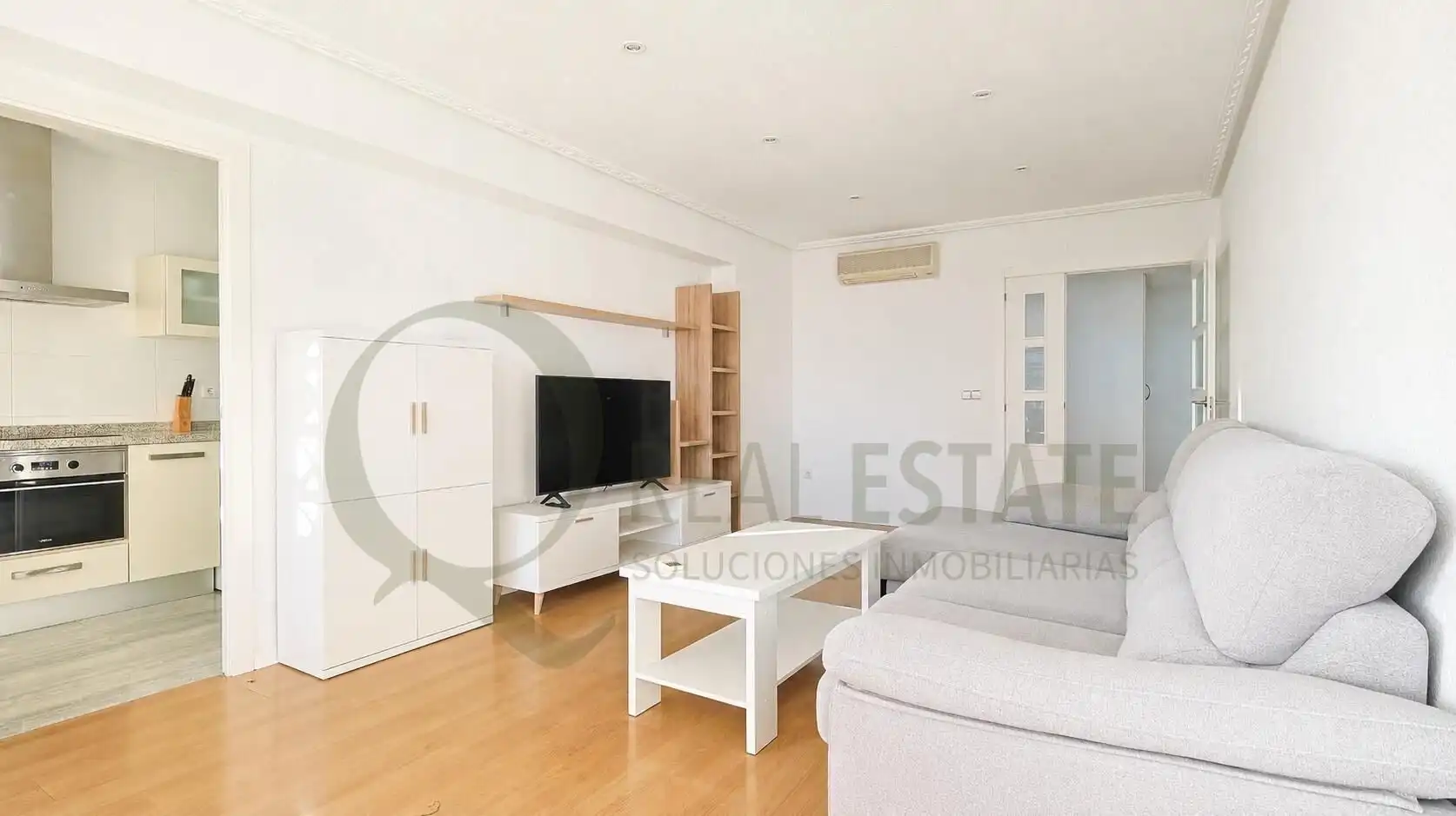 Wohnzimmer von Wohnung zum Verkauf in Alicante / Alacant mit Heizung, Privatgarten und Terrasse