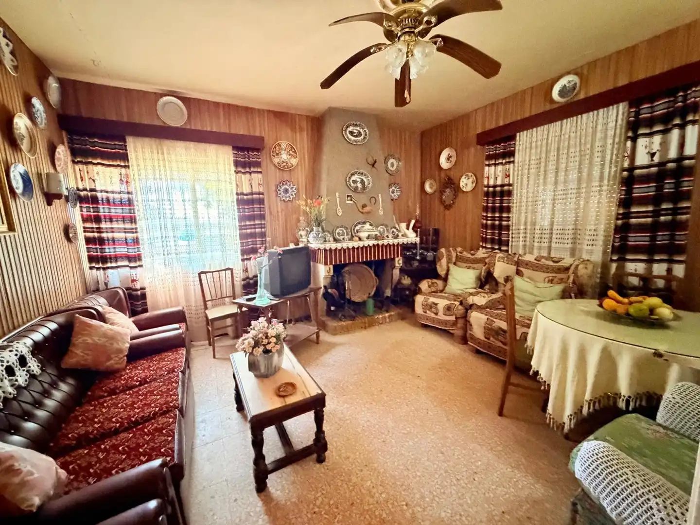 Sala de estar de Casa o chalet en venta en Valverde de Mérida con Jardín privado, Terraza y Trastero