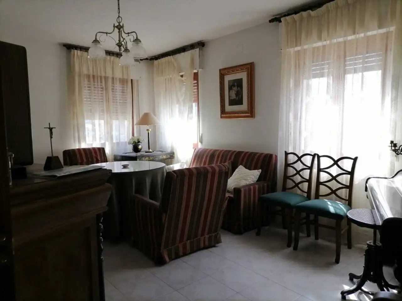 Living room of Houses for sale in Villavieja de Yeltes  with Heating and Furnished