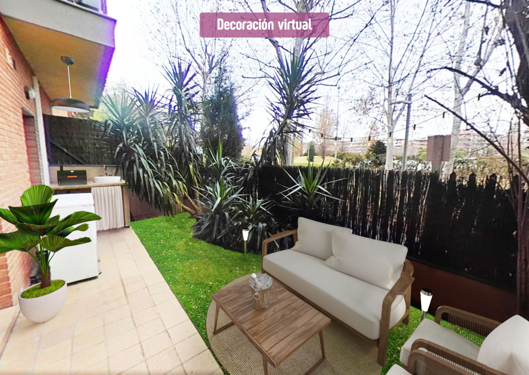 Terrace of Flat for sale in Sant Cugat del Vallès  with Air Conditioner, Heating and Private garden