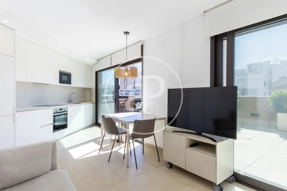 Living room of Attic for rent in Valencia  with Air Conditioner, Heating and Terrace