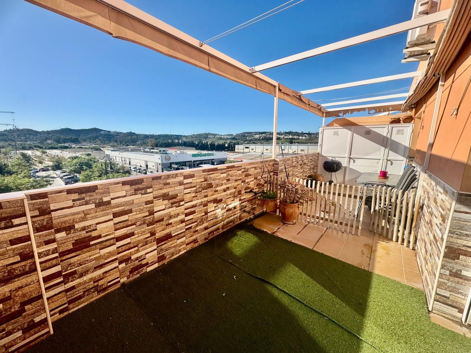 Terrassa de Apartament en venda en Mijas amb Aire condicionat, Jardí privat i Terrassa