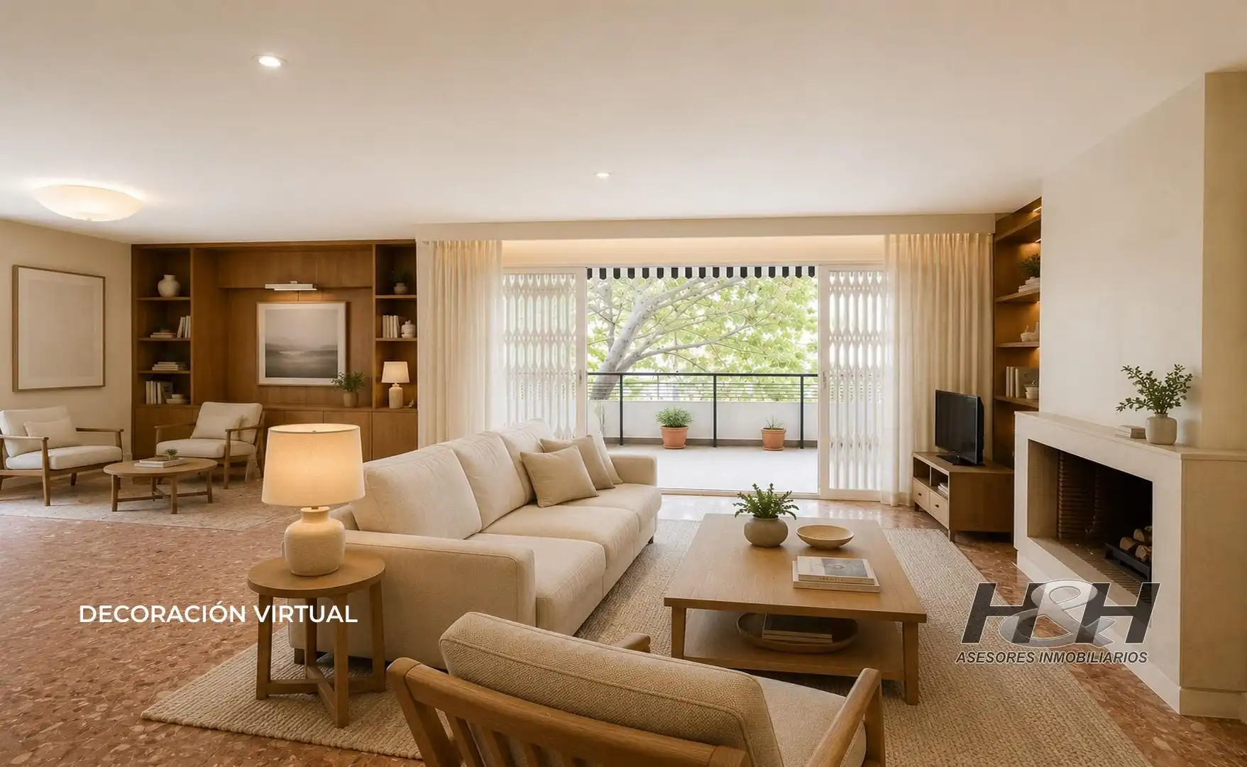 Sala de estar de Piso en venta en Náquera con Jardín privado, Terraza y Balcón