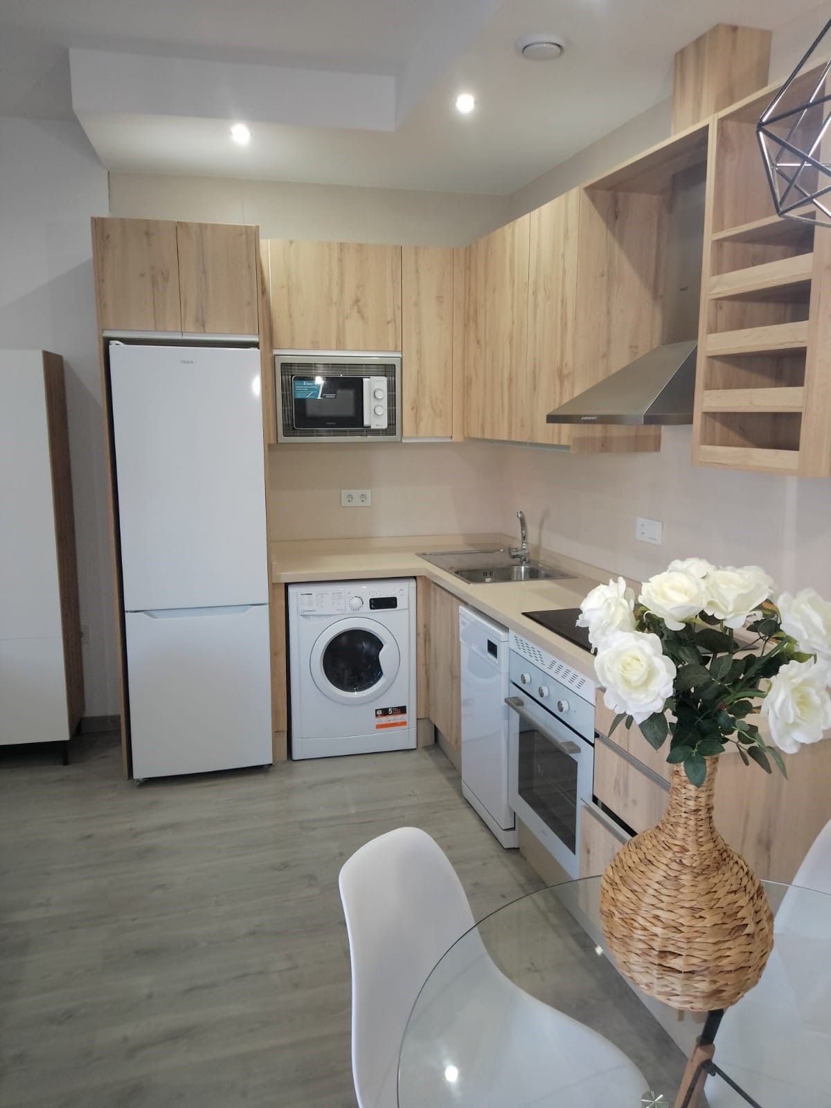 Kitchen of Apartment to rent in  Córdoba Capital  with Air Conditioner, Heating and Furnished