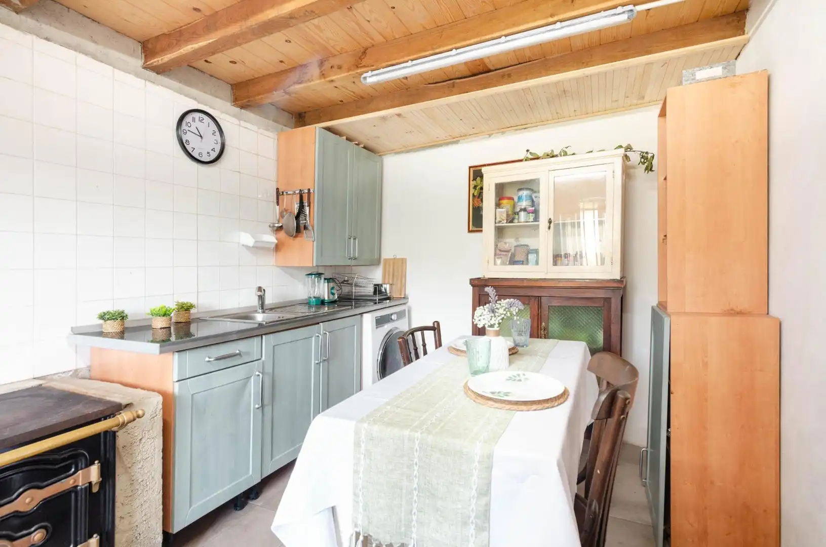 Cocina de Casa adosada en venta en Laviana con Jardín privado y Amueblado