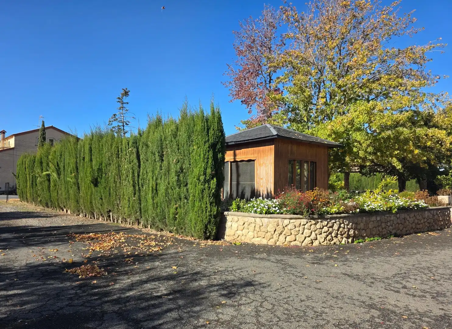 Vista exterior de Casa o xalet en venda en Almacelles amb Calefacció, Jardí privat i Terrassa