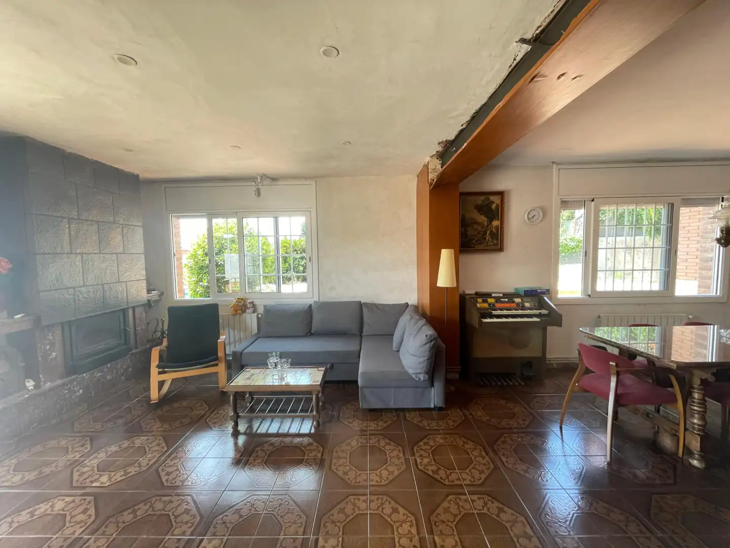 Sala de estar de Casa o chalet en venta en Badalona con Aire acondicionado, Jardín privado y Terraza