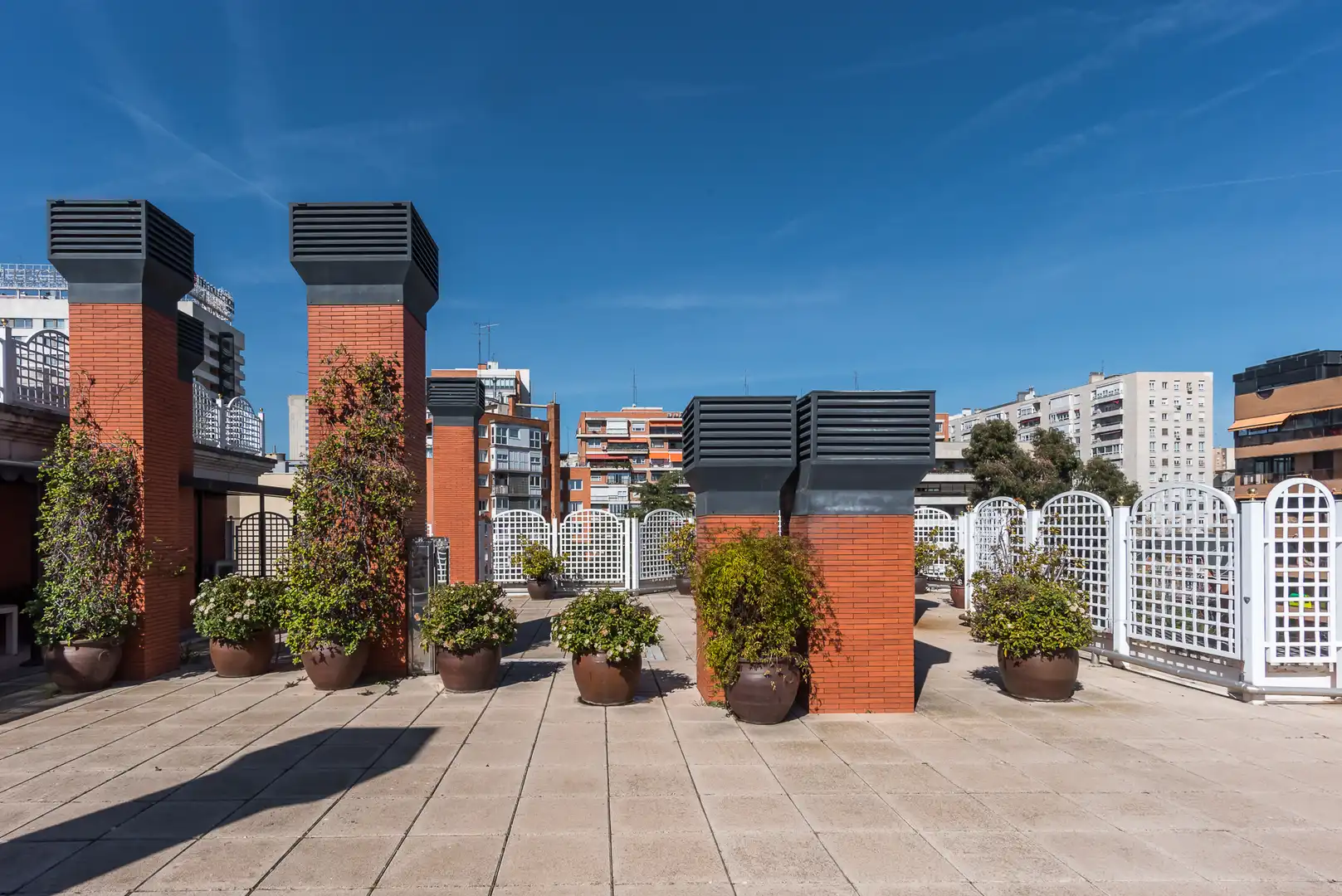 Terrasse von Wohnung zur Miete in Madrid mit Klimaanlage, Heizung und Privatgarten