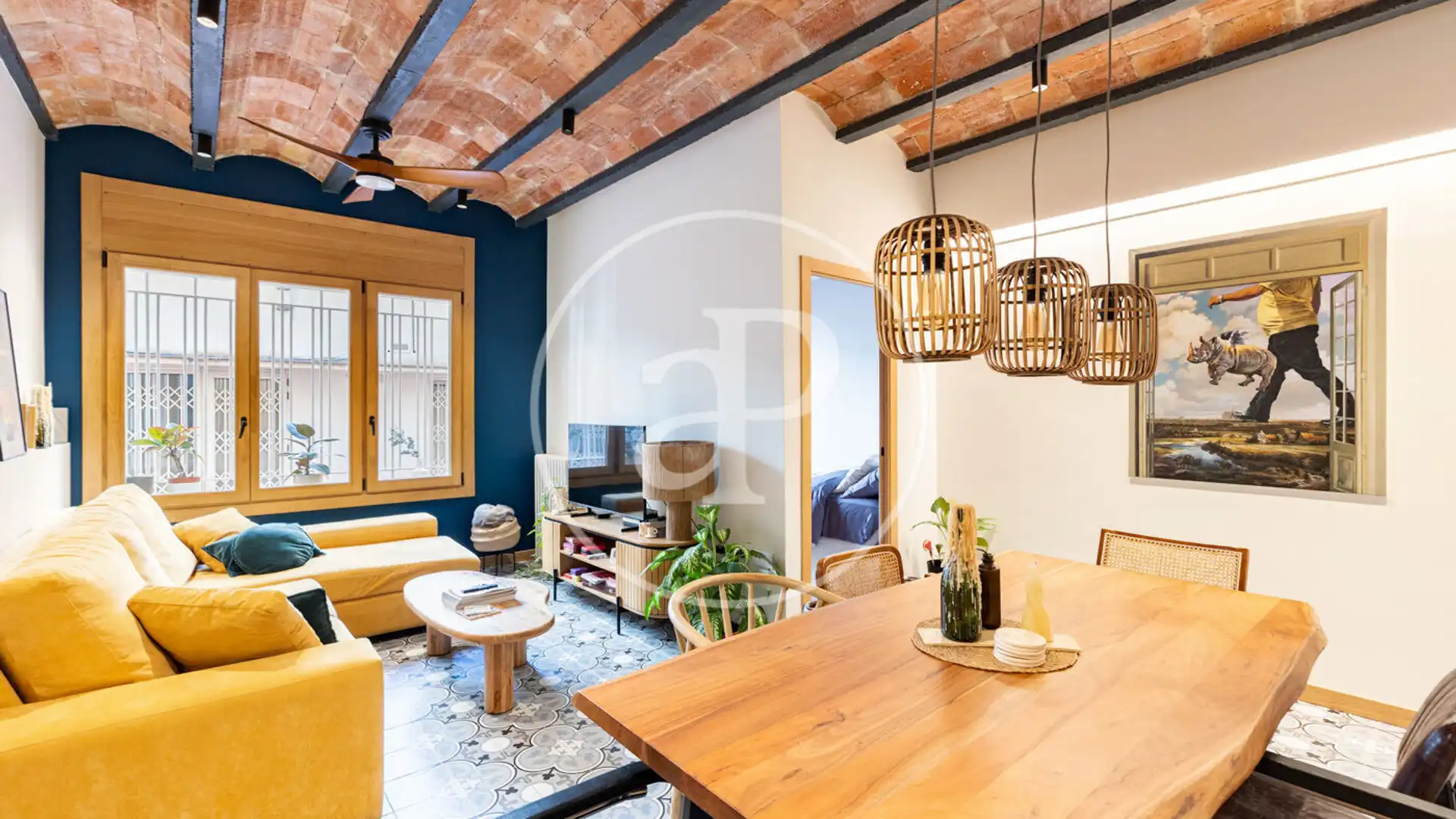 Living room of Flat for sale in  Barcelona Capital  with Heating