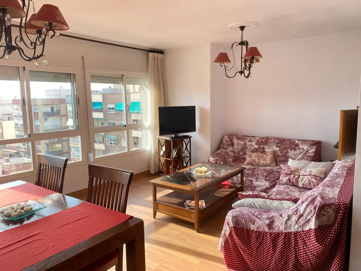 Wohnzimmer von Wohnung zur Miete in Águilas mit Möbliert