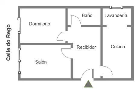 Apartamento en venta en Ames con Calefacción, Trastero y Amueblado