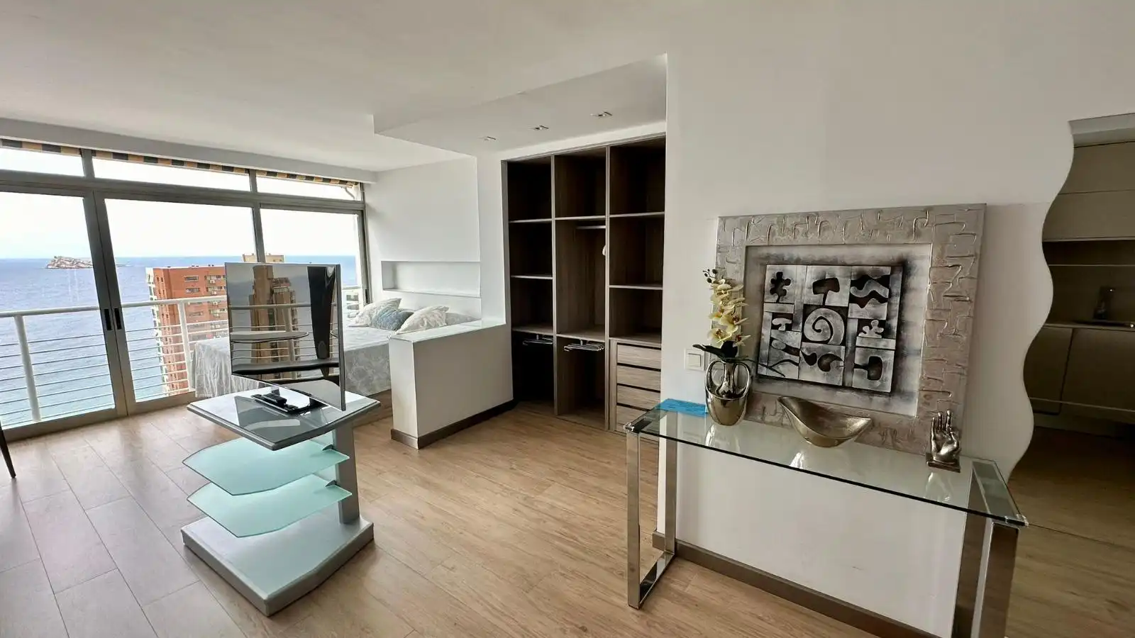 Living room of Lofts for sale in Benidorm  with Air Conditioner, Private garden and Furnished